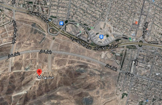 آدرس کوهشار مشهد روی نقشه